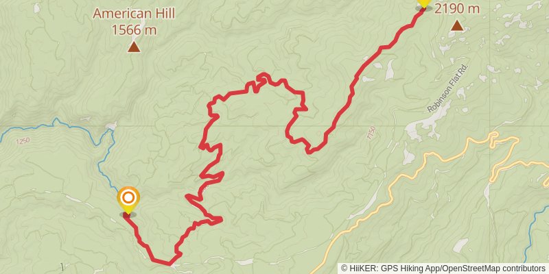 American Discovery Trail North Route stage 364 Map