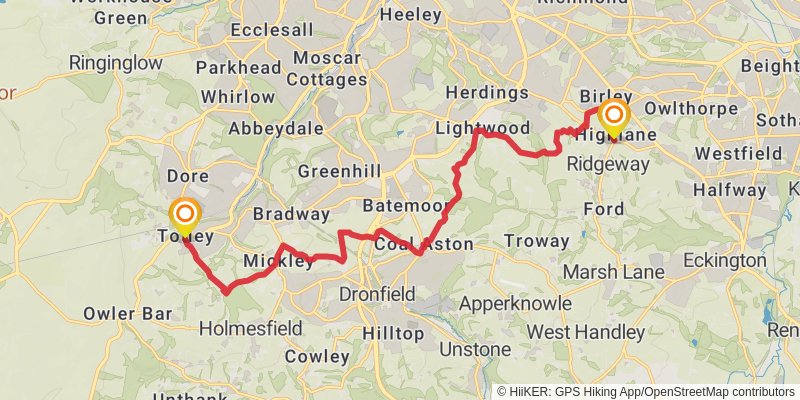 Yorkshire Round stage 4 Map