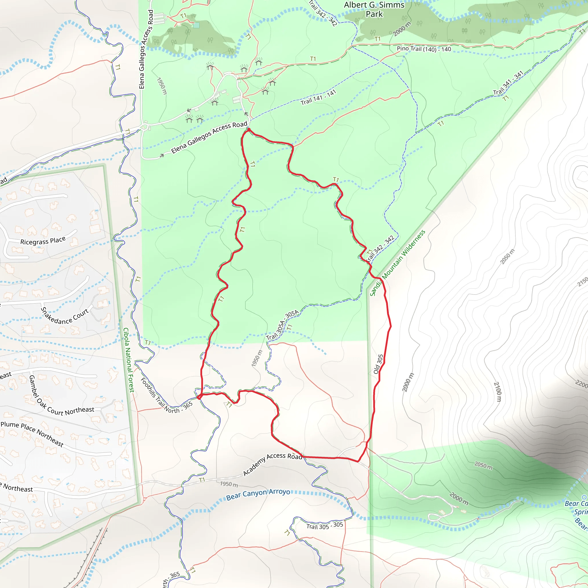 Trail 366 Loop mobile static map
