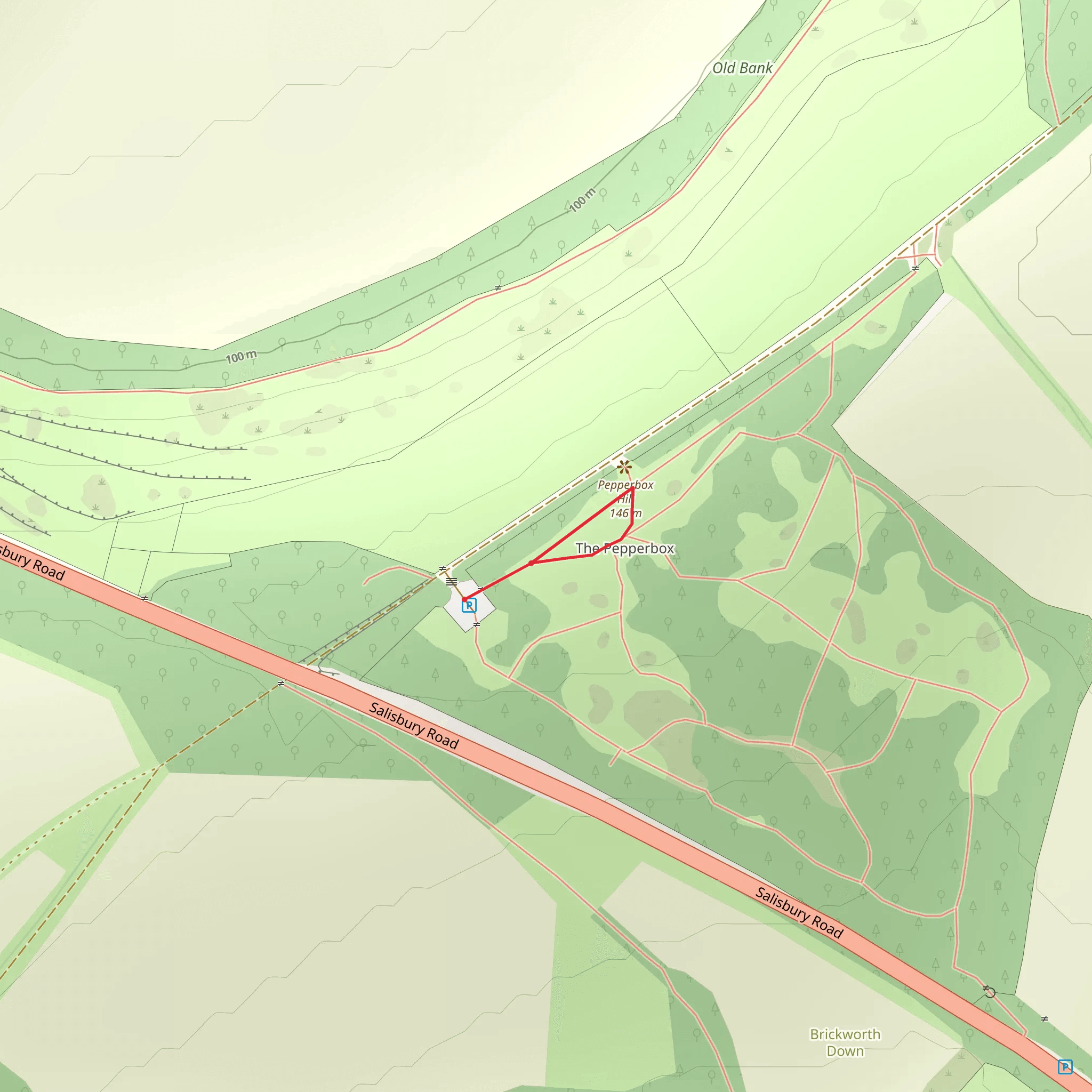 Pepperbox Hill Loop mobile static map