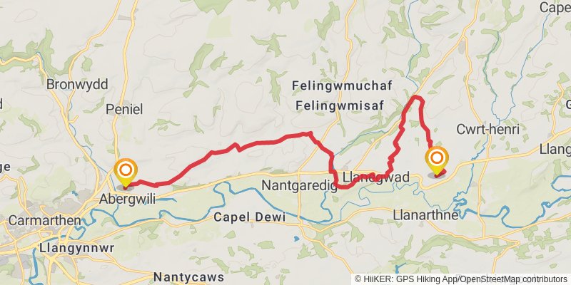 Celtic Way stage 7 Map