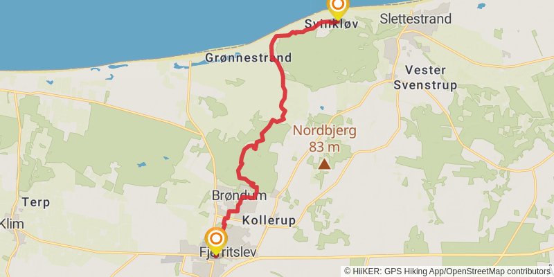 Hærvejen stage 6 Map