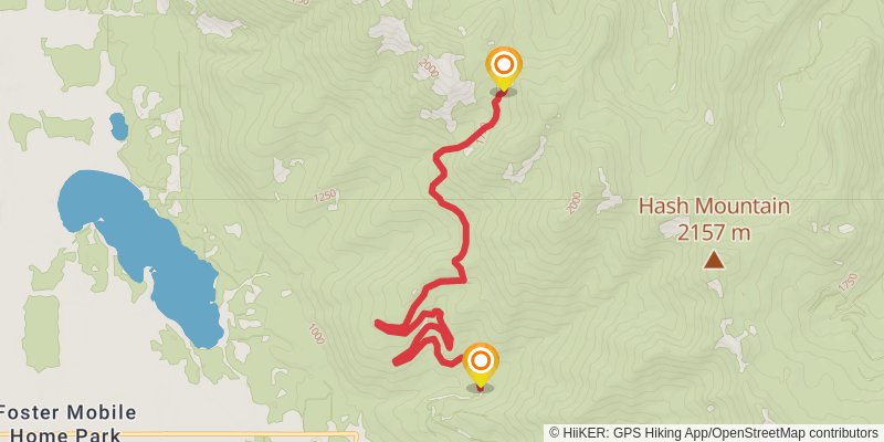 South Fork Hemler Creek Trail stage 2 Map