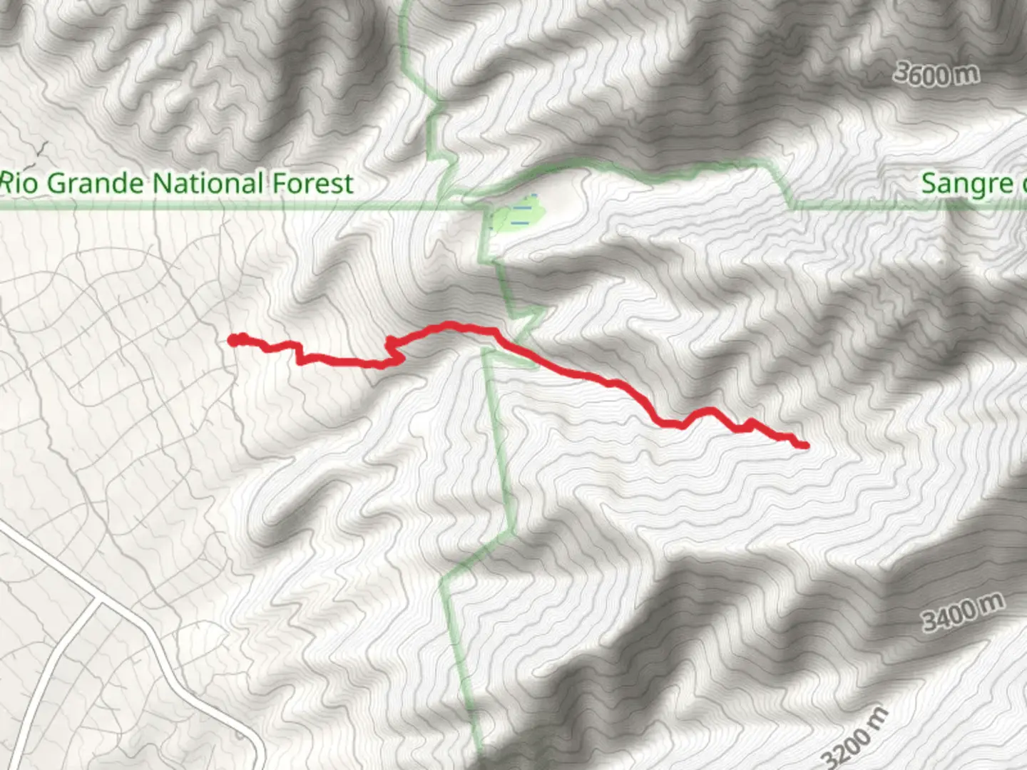 An image depicting the trail Copper Gulch Trail and its surrounding area.