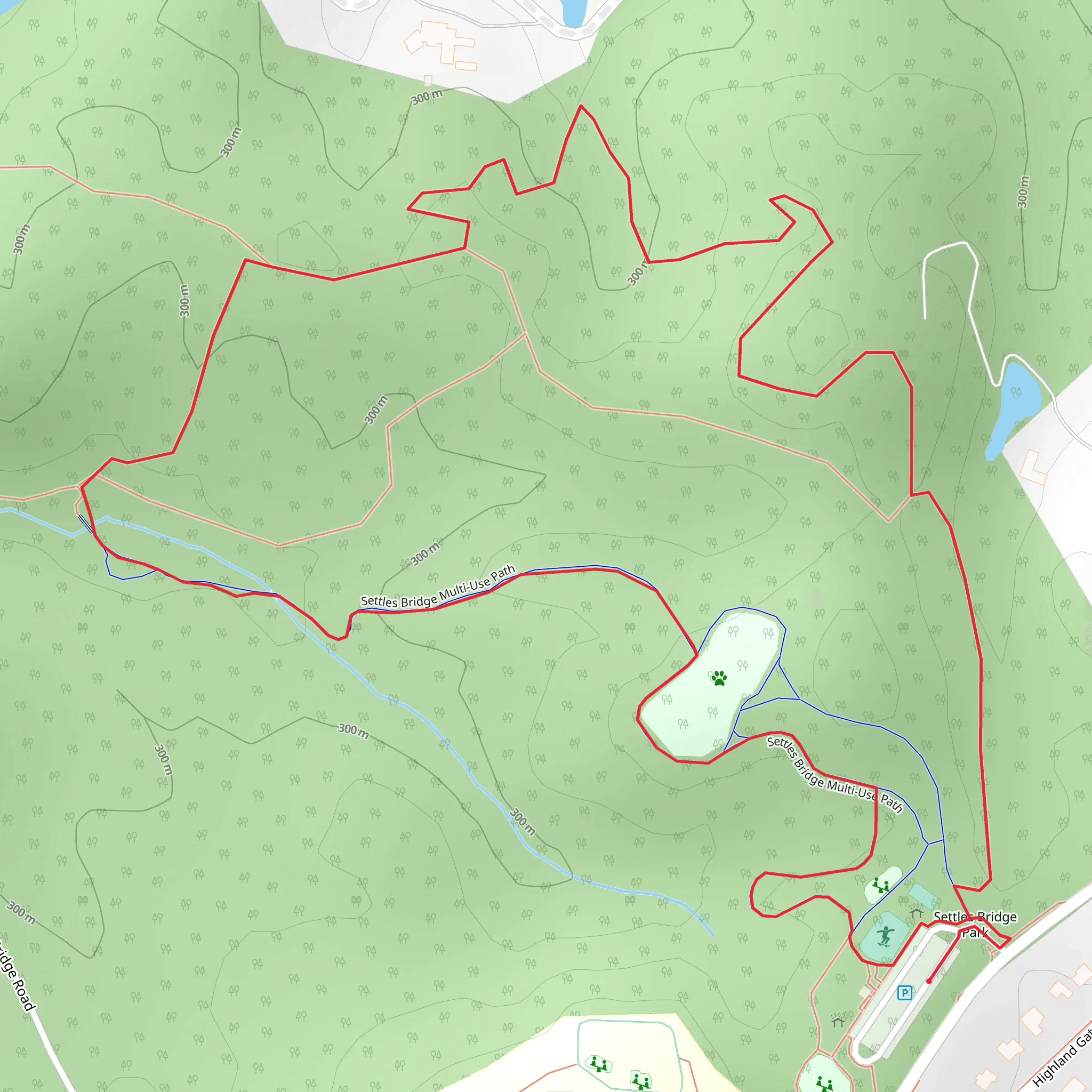 Settles Bridge mobile static map