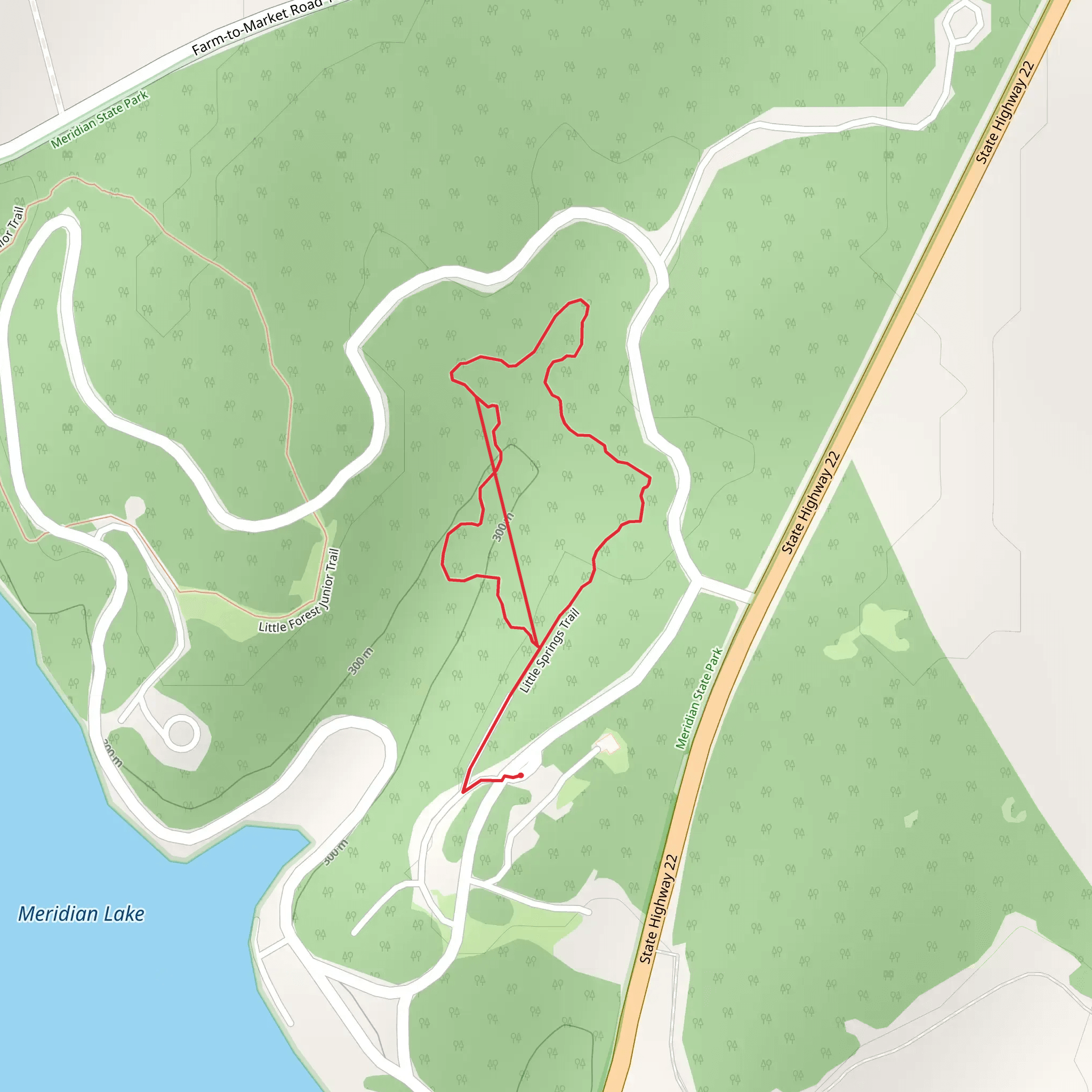 Little Springs Loop Trail mobile static map