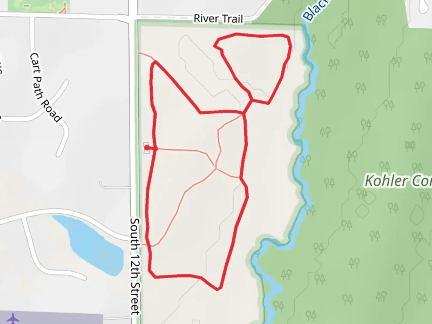 An image depicting the trail Black River Loop Trails and its surrounding area.