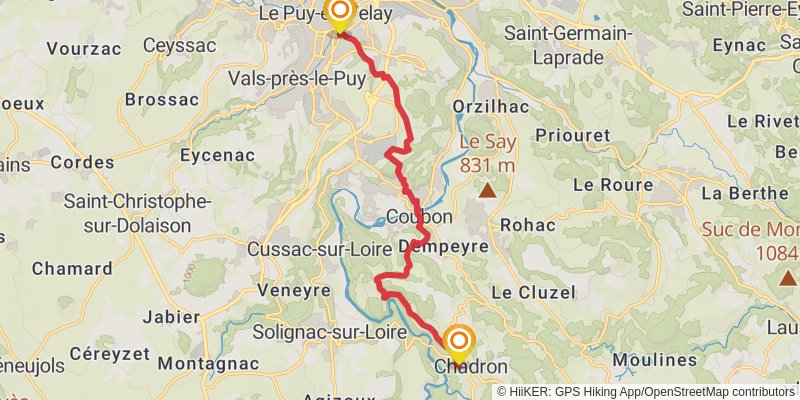 GR 3 - Vallee De La Loire stage 4 Map
