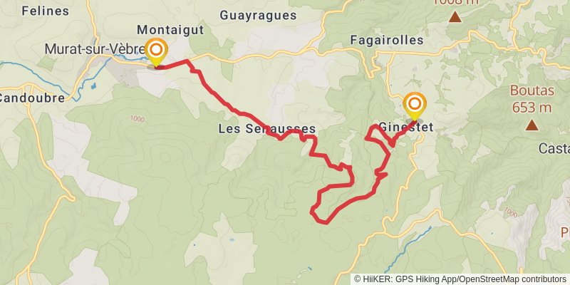 Via Tolosana stage 14 Map