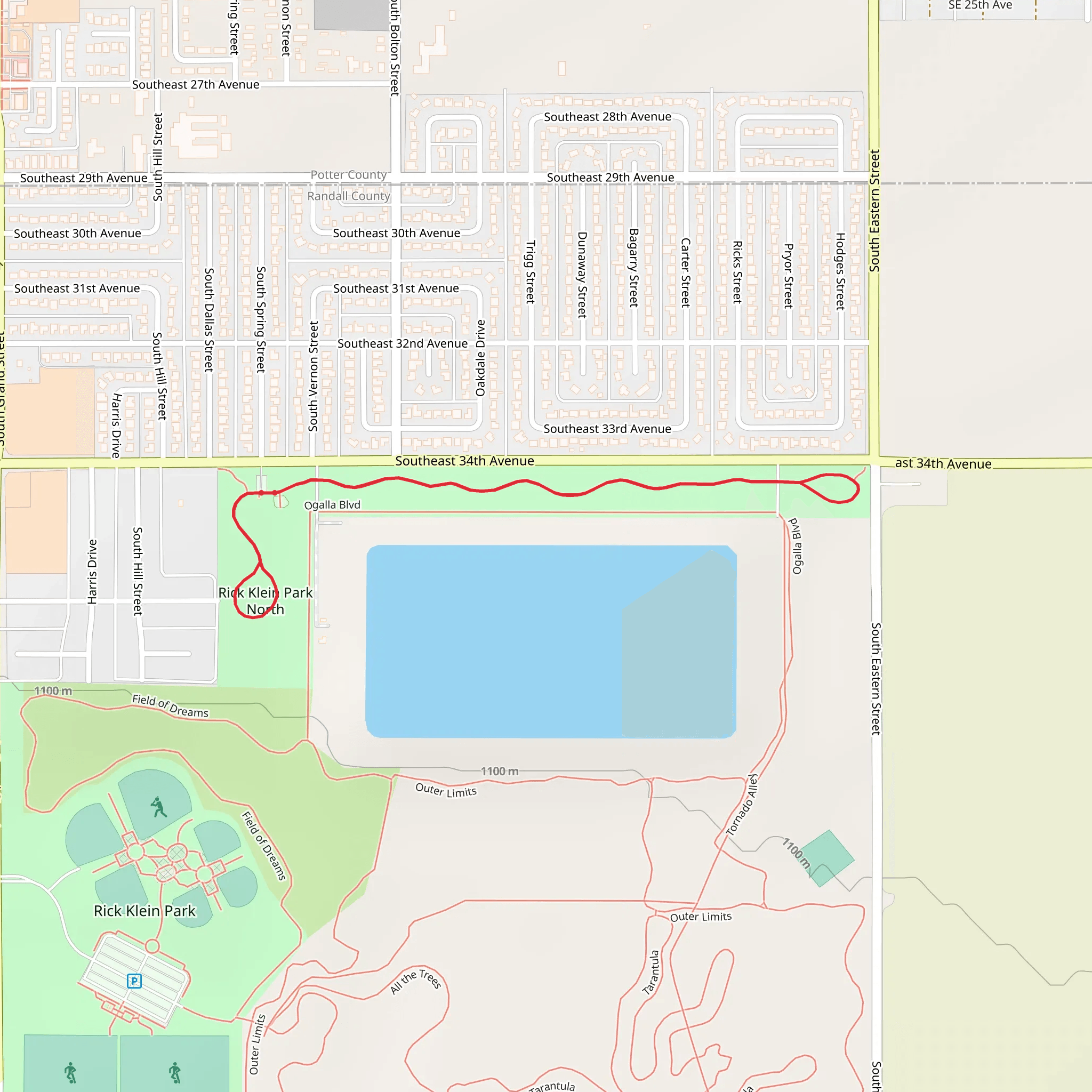 Rick Klein Park North Walk mobile static map