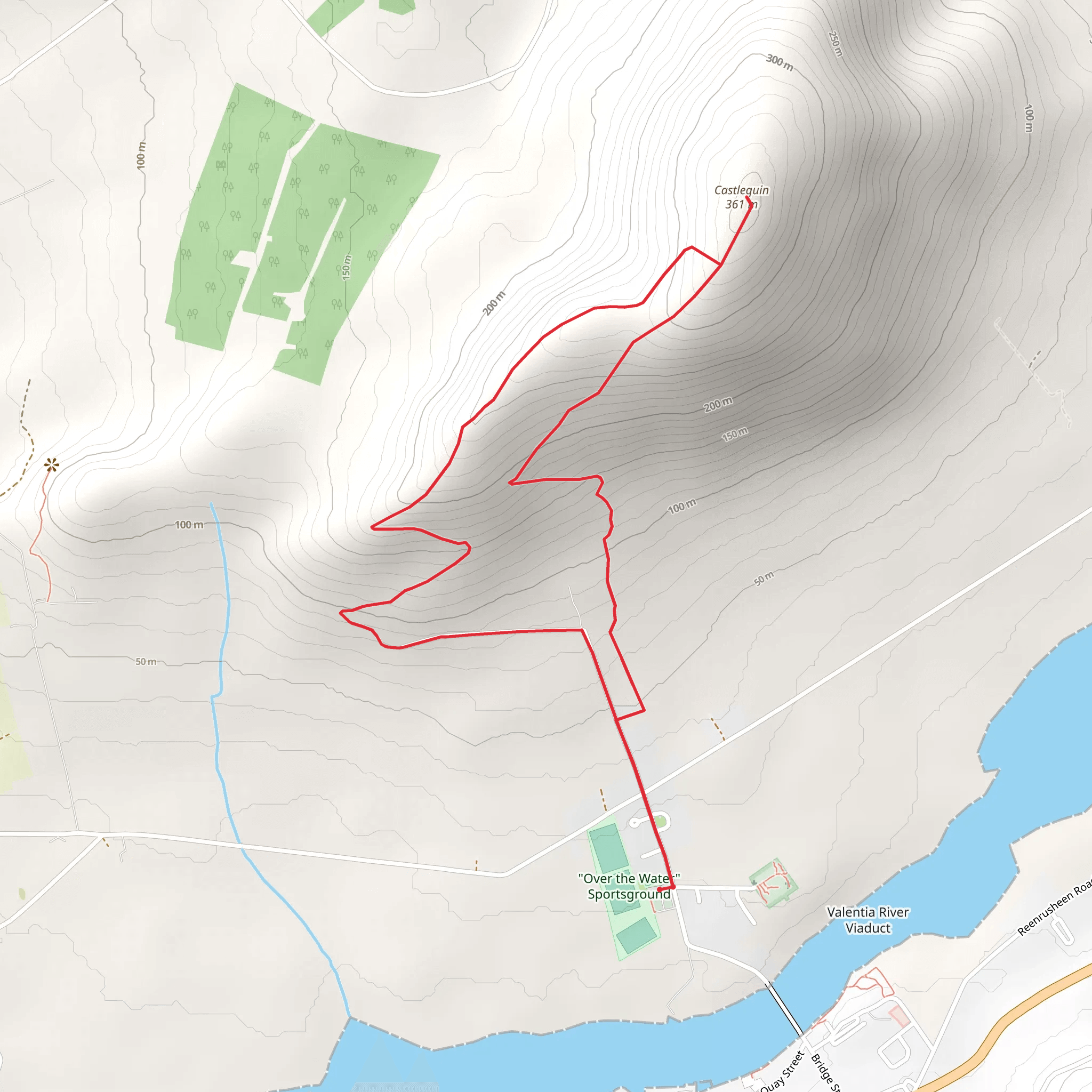Castlequin-Paddy Casey Loop Walk mobile static map