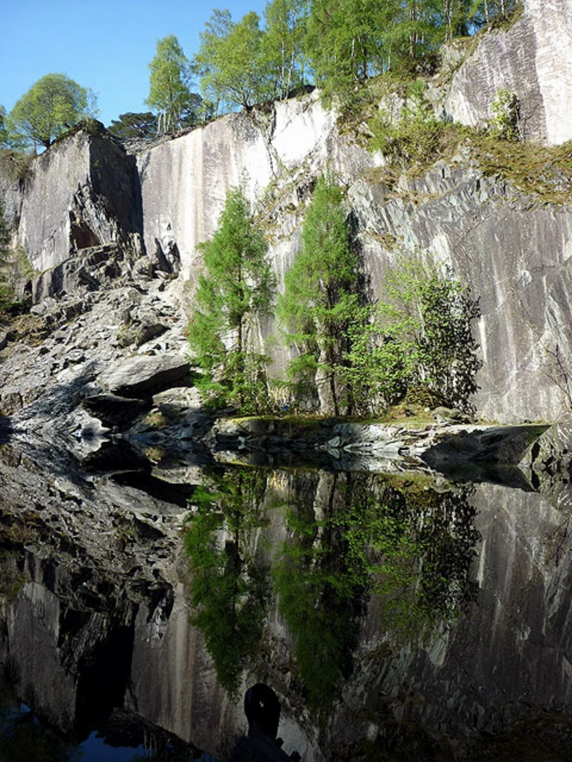 An image depicting the trail The Cathedral Chamber and Little Langdale Loop and its surrounding area.