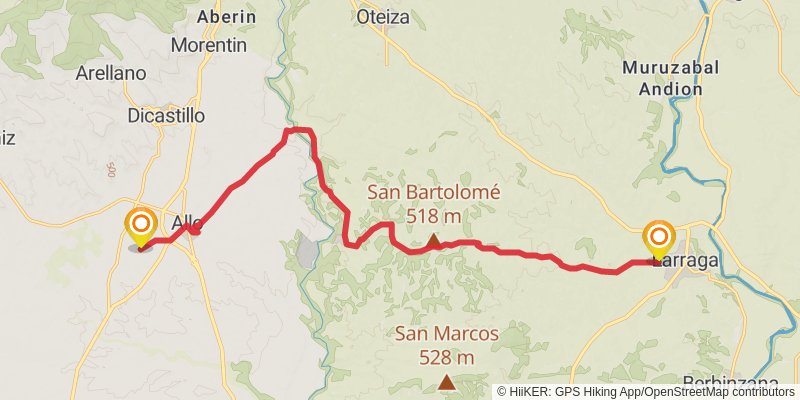 Camino Catalan stage 22 Map