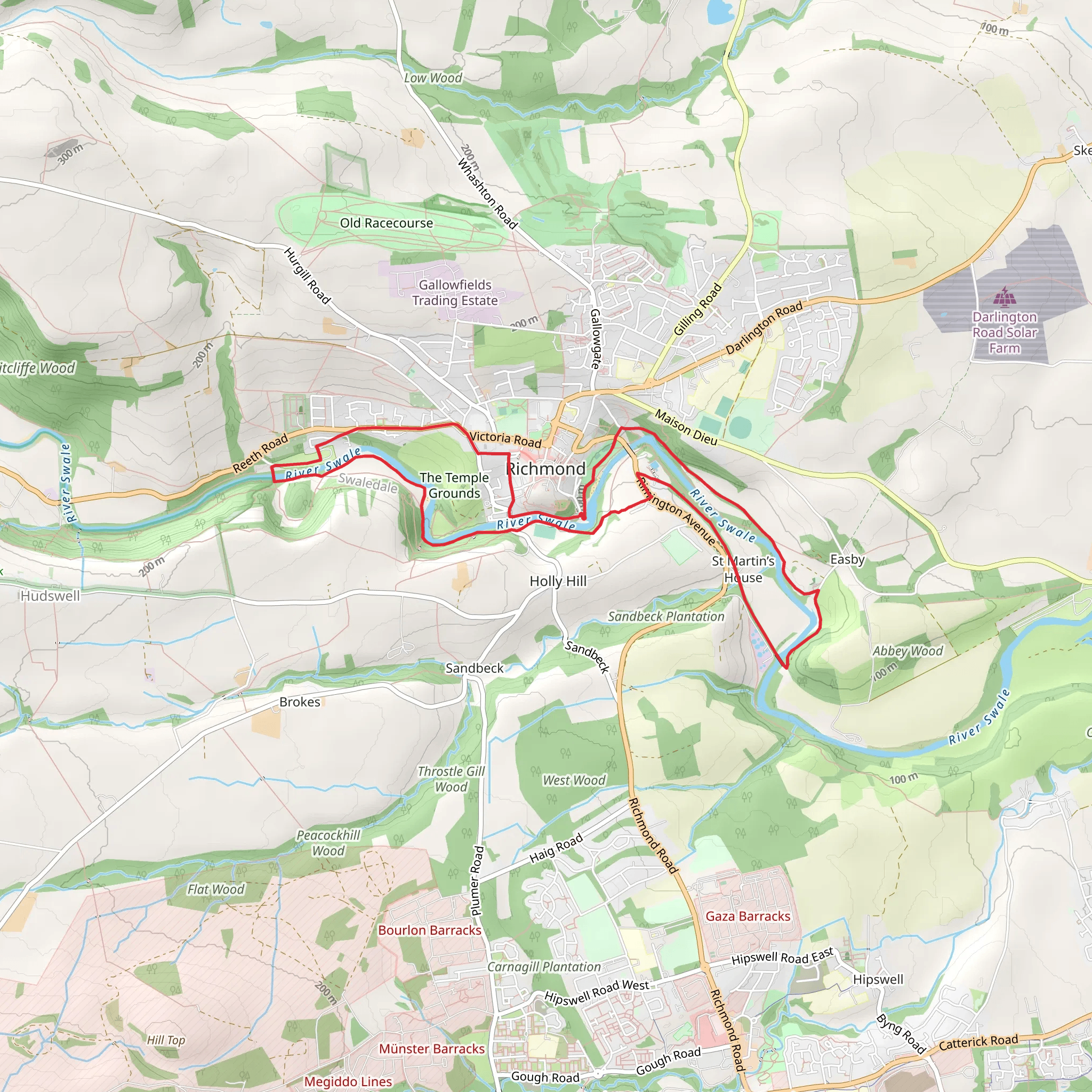 Richmond Falls in St Martin's Country Park mobile static map