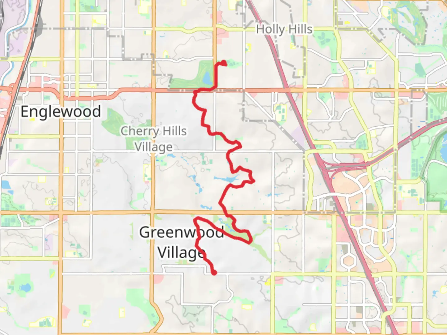 An image depicting the trail High Line Canal Trail - Blackmer Lake and its surrounding area.