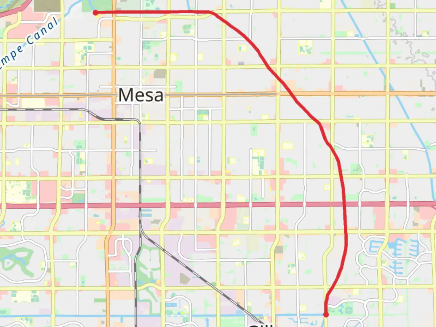 An image depicting the trail Maricopa Trail from Freestone Pond and its surrounding area.