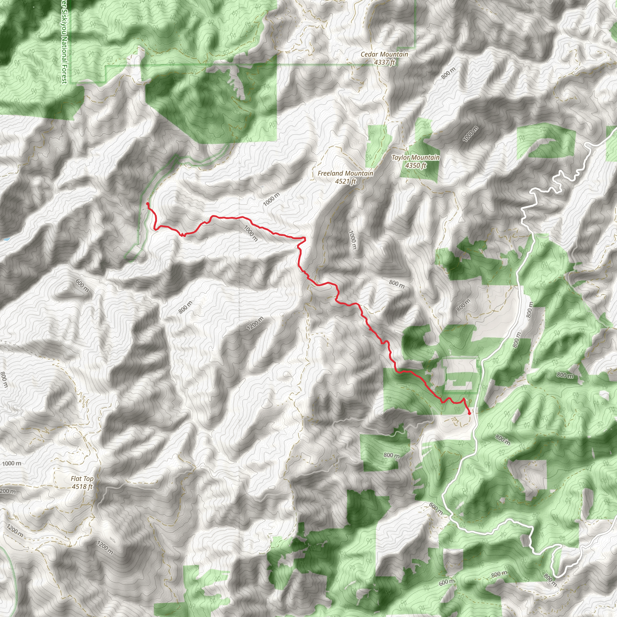 Dutchy Creek Trail mobile static map