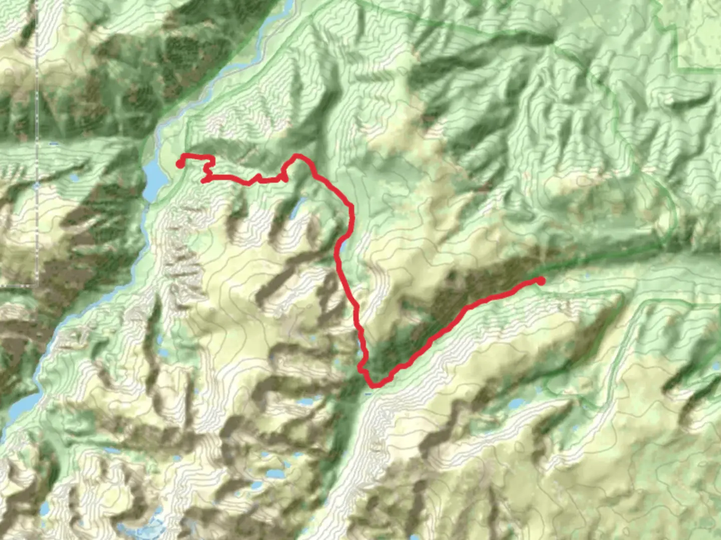 An image depicting the trail West Fork Rock Creek, Crow Lake and Spread Creek Trail and its surrounding area.