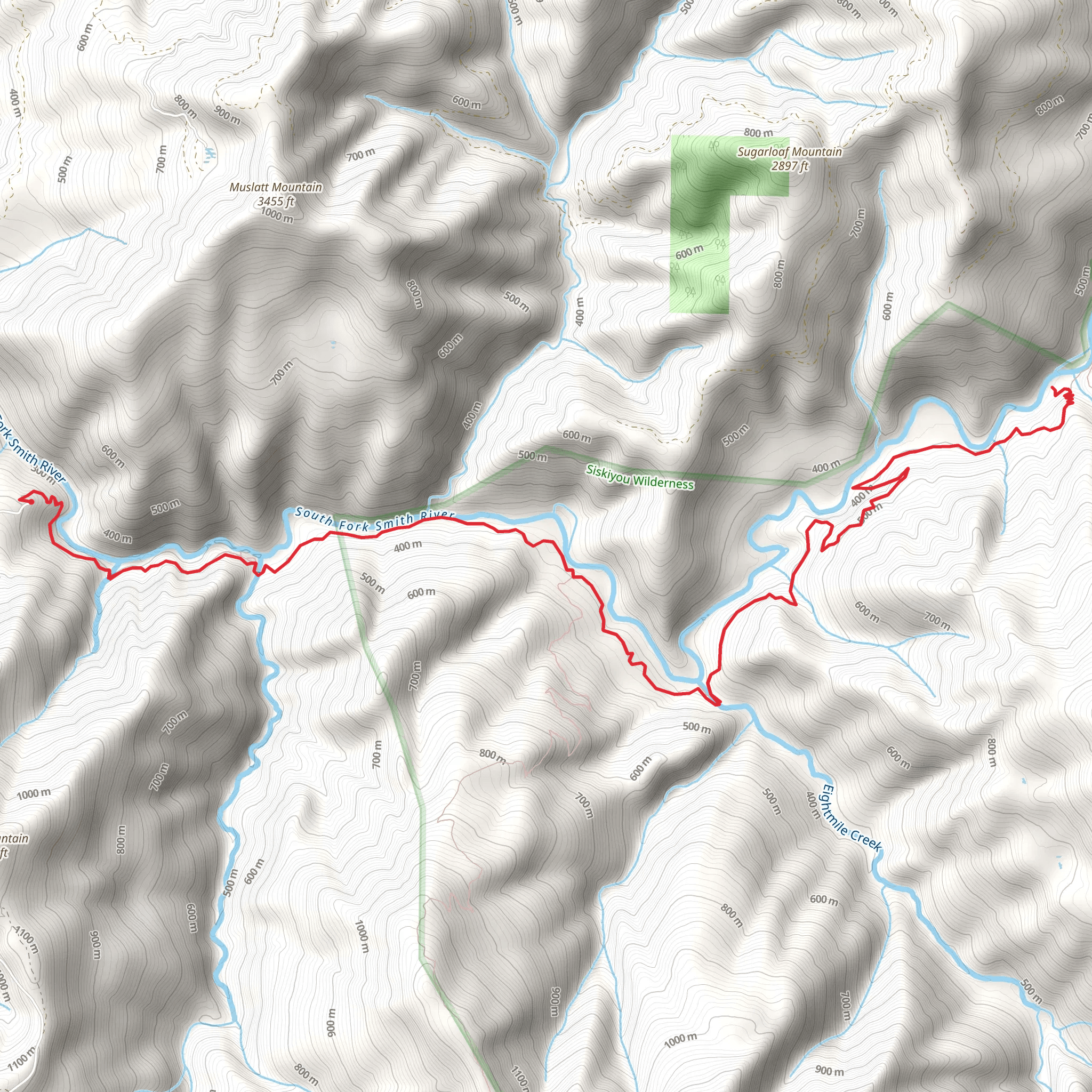 South Kelsey National Recreation Trail mobile static map