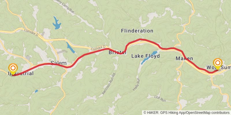 North Bend Rail Trail stage 6 Map
