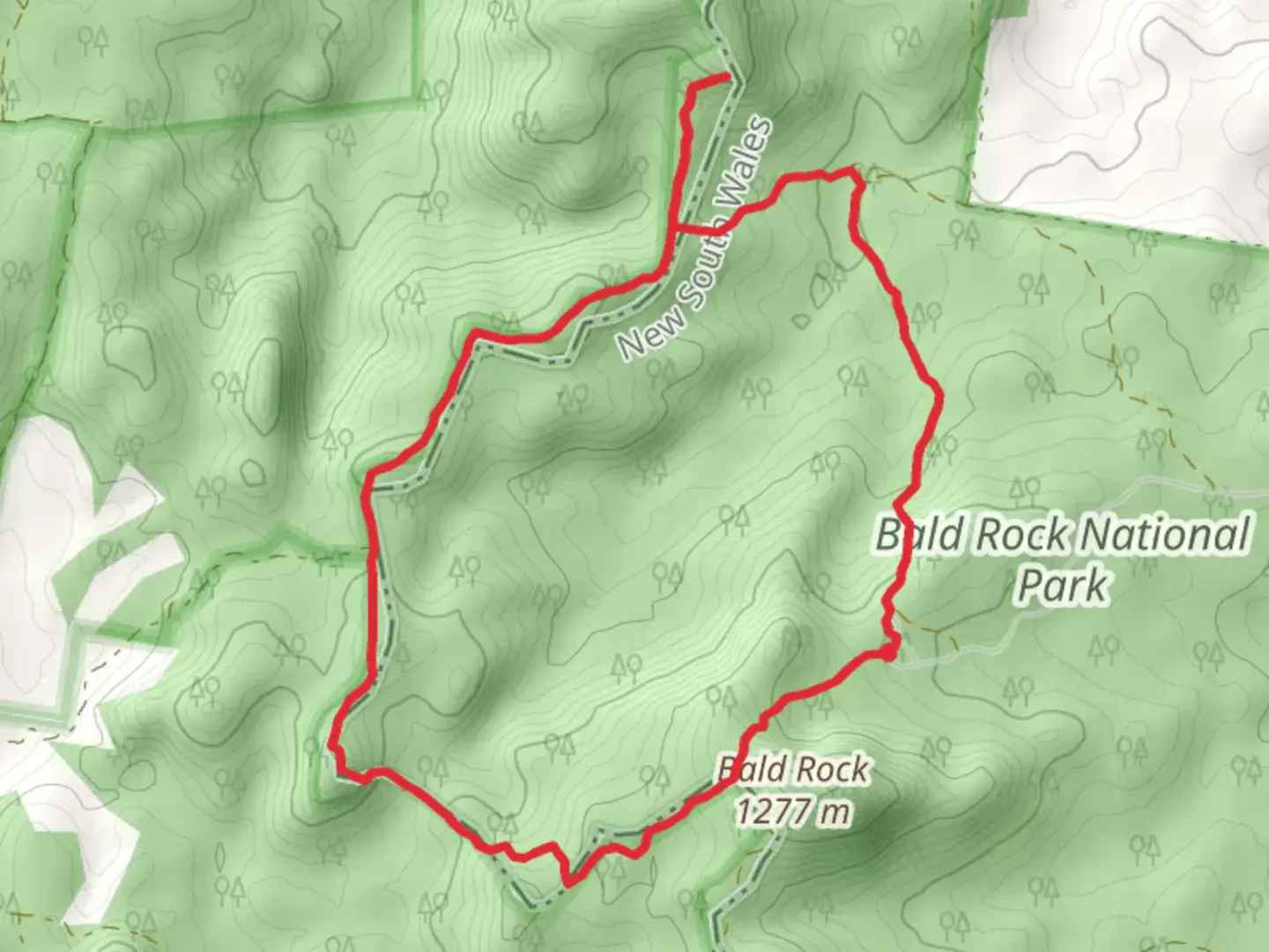 An image depicting the trail Border Walk and its surrounding area.