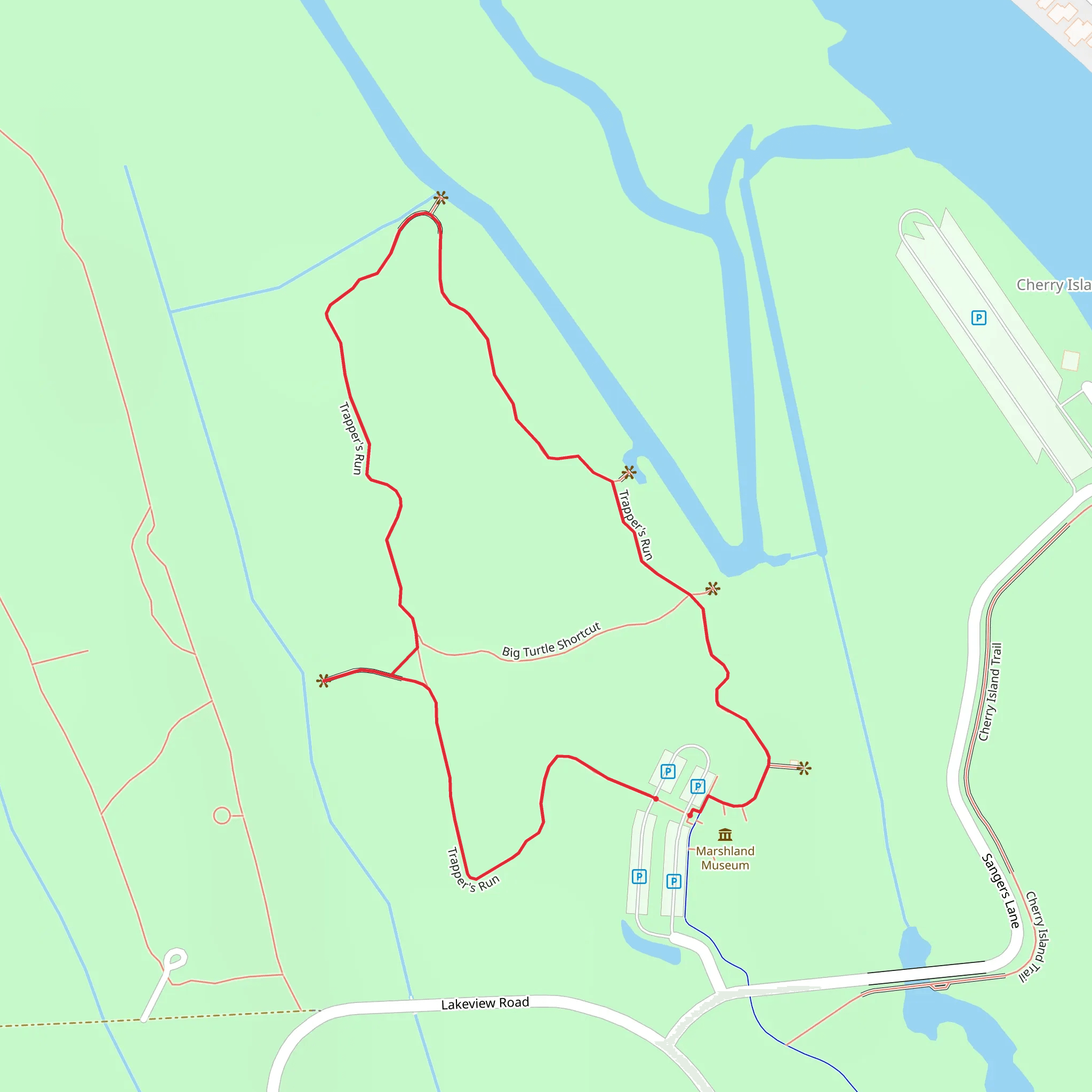 Trapper's Run Loop mobile static map