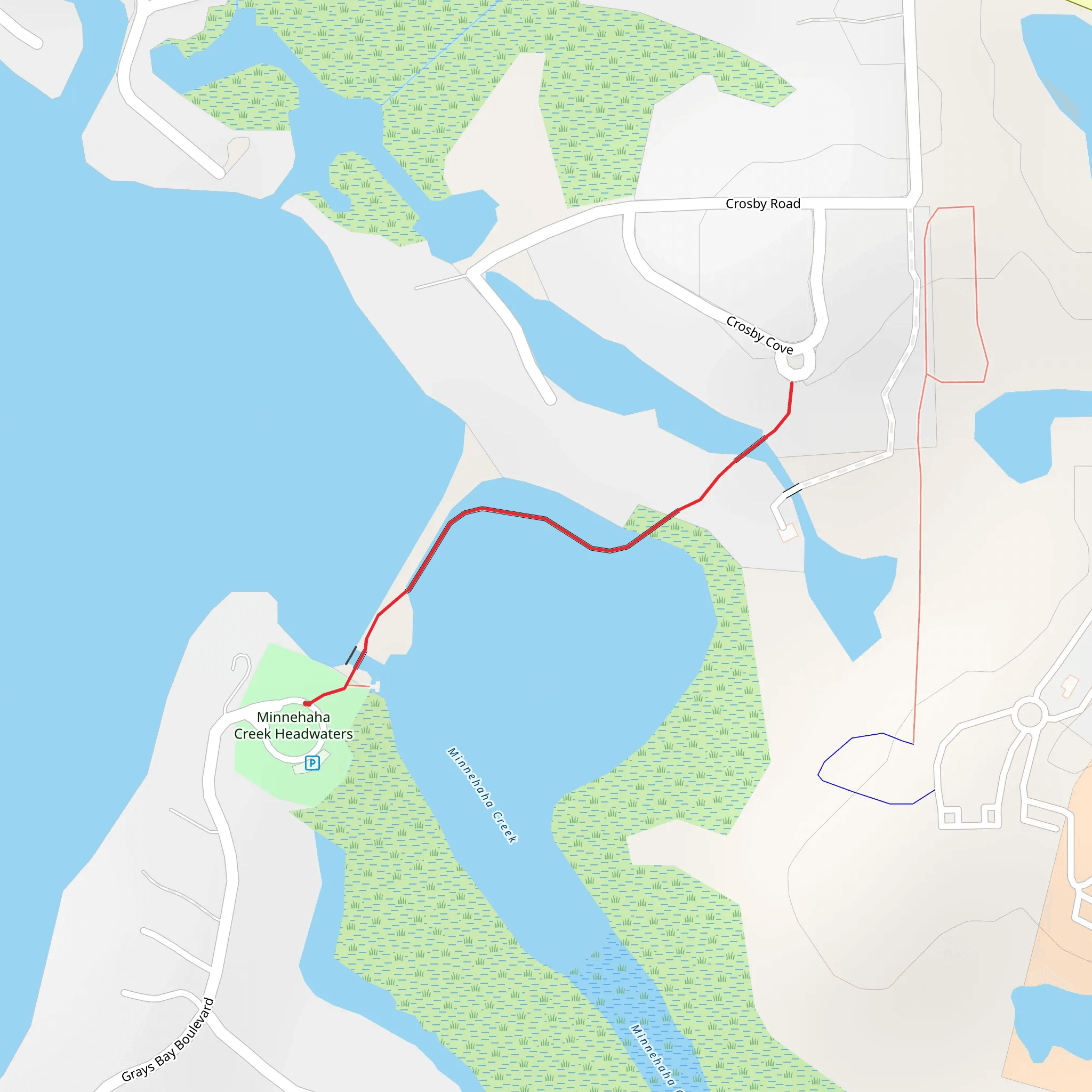 Minnehaha Creek Walk mobile static map