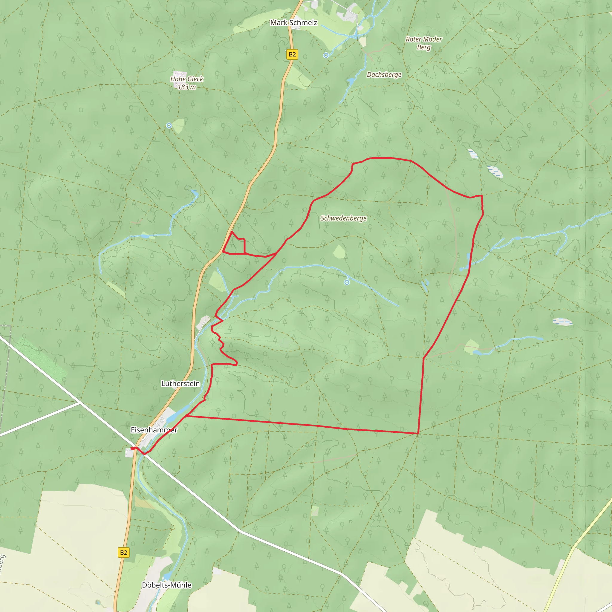 Heideringweg and Heidekammweg Loop mobile static map