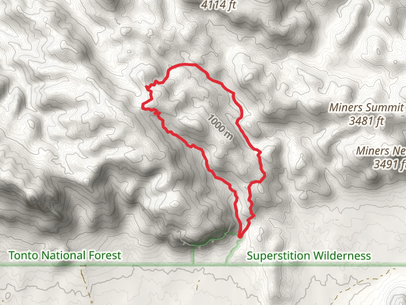 Peralta Canyon Trail, Fremont Saddle and Bluff Spring Trail Loop