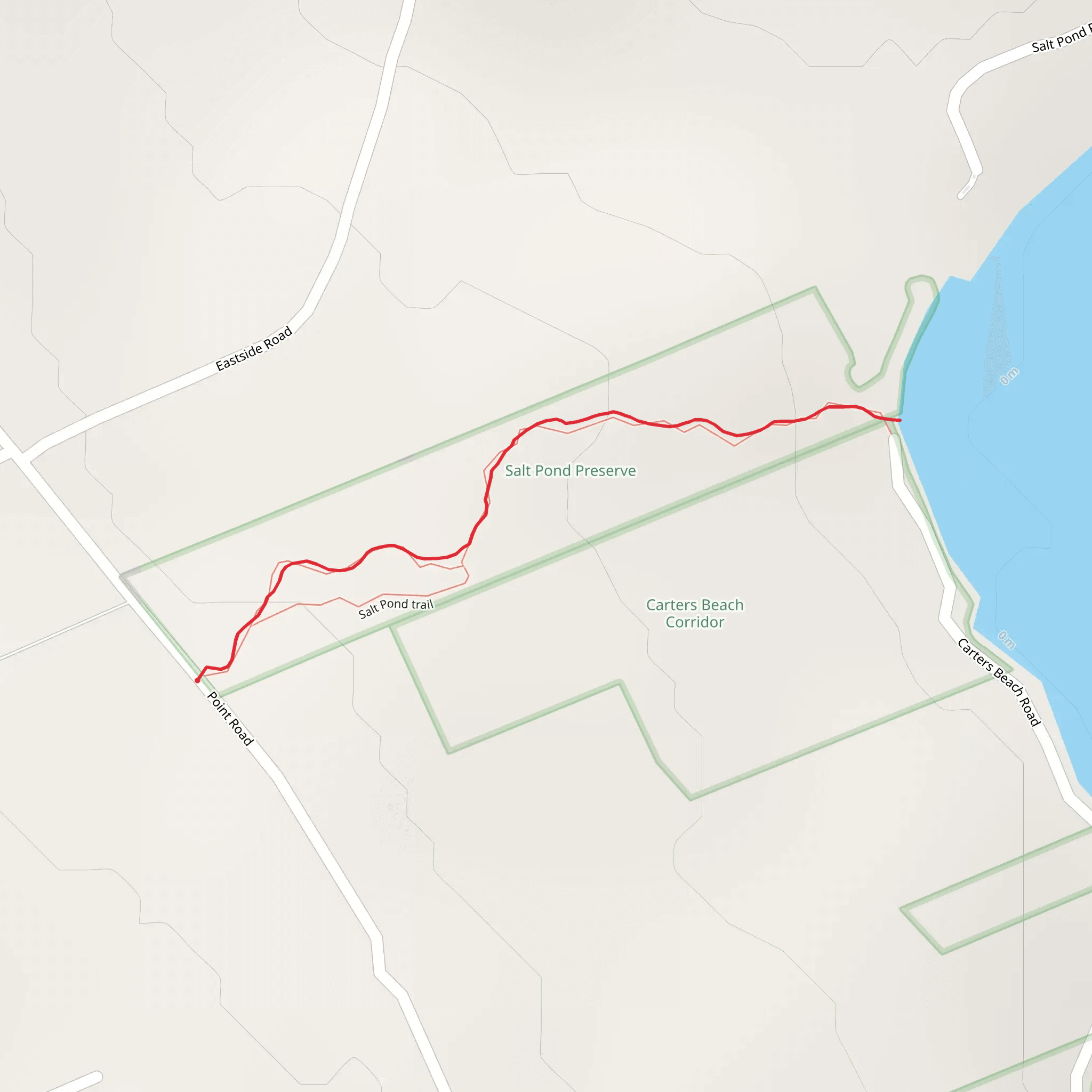 Carters Beach Road mobile static map