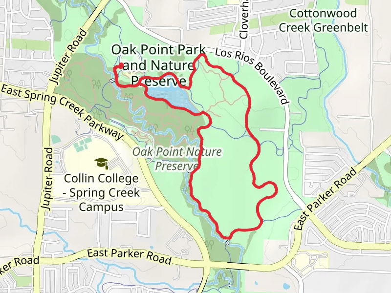 Oak Point Park and Nature Preserve Loop - East