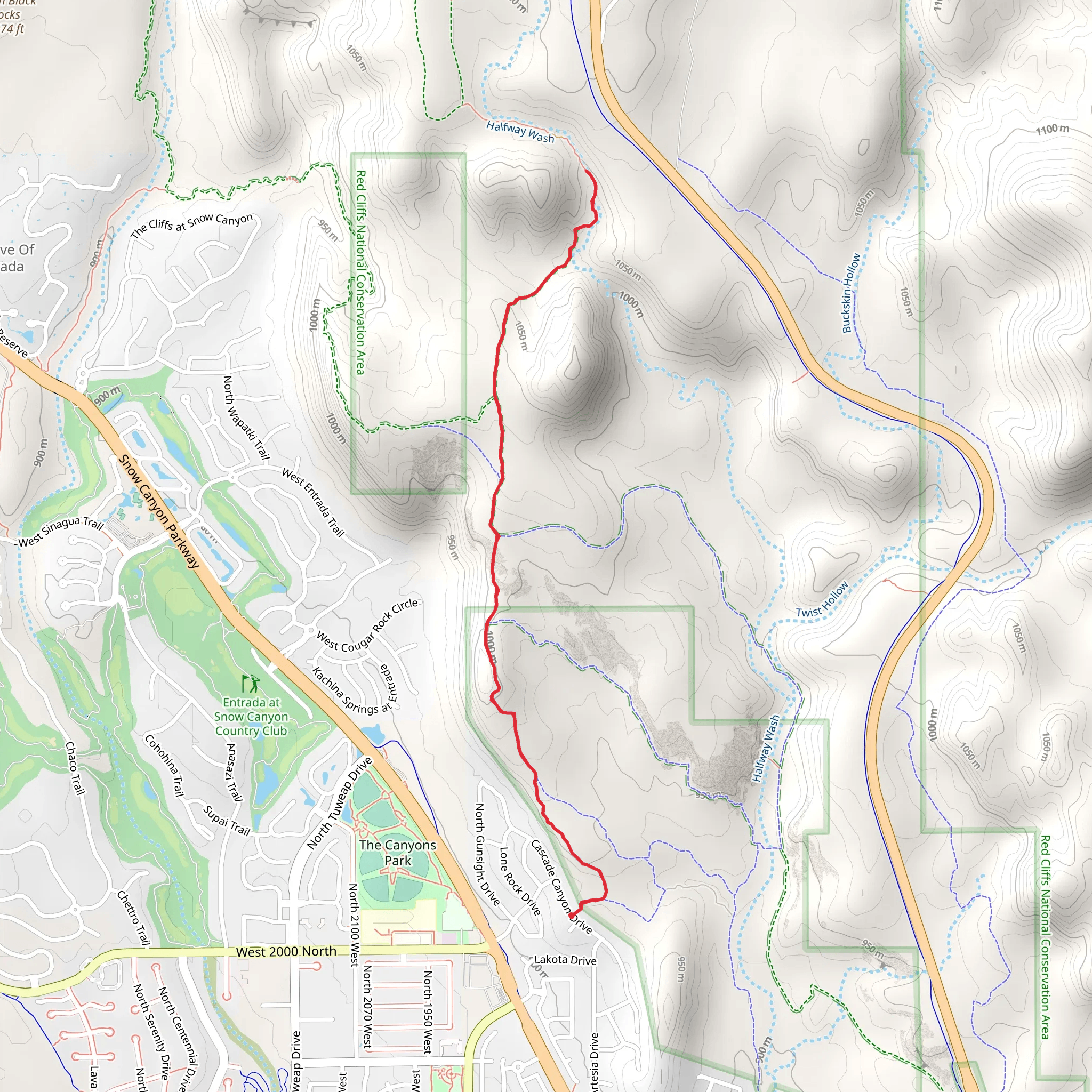 Gila Trail mobile static map