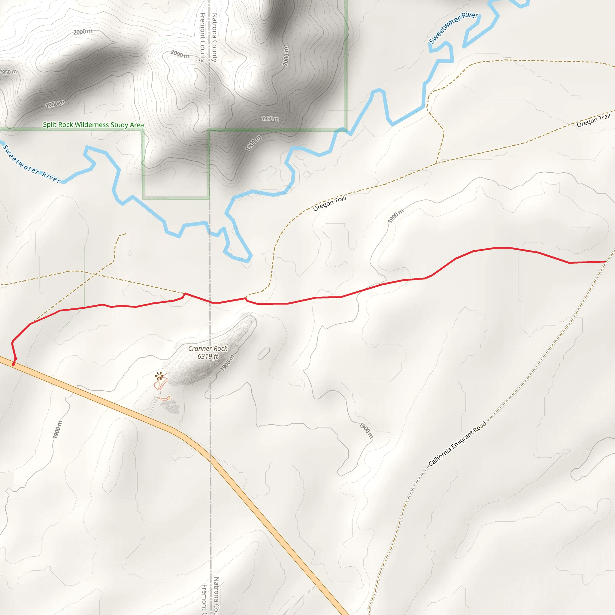 Cranner Rock mobile static map