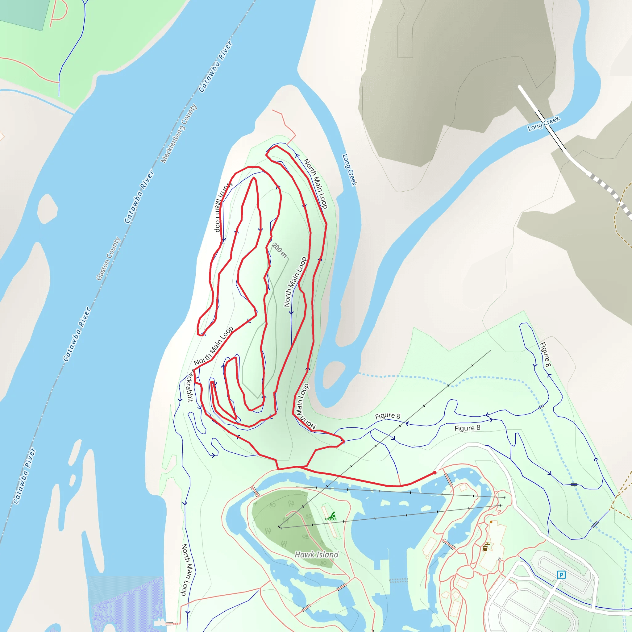 North Main Loop mobile static map