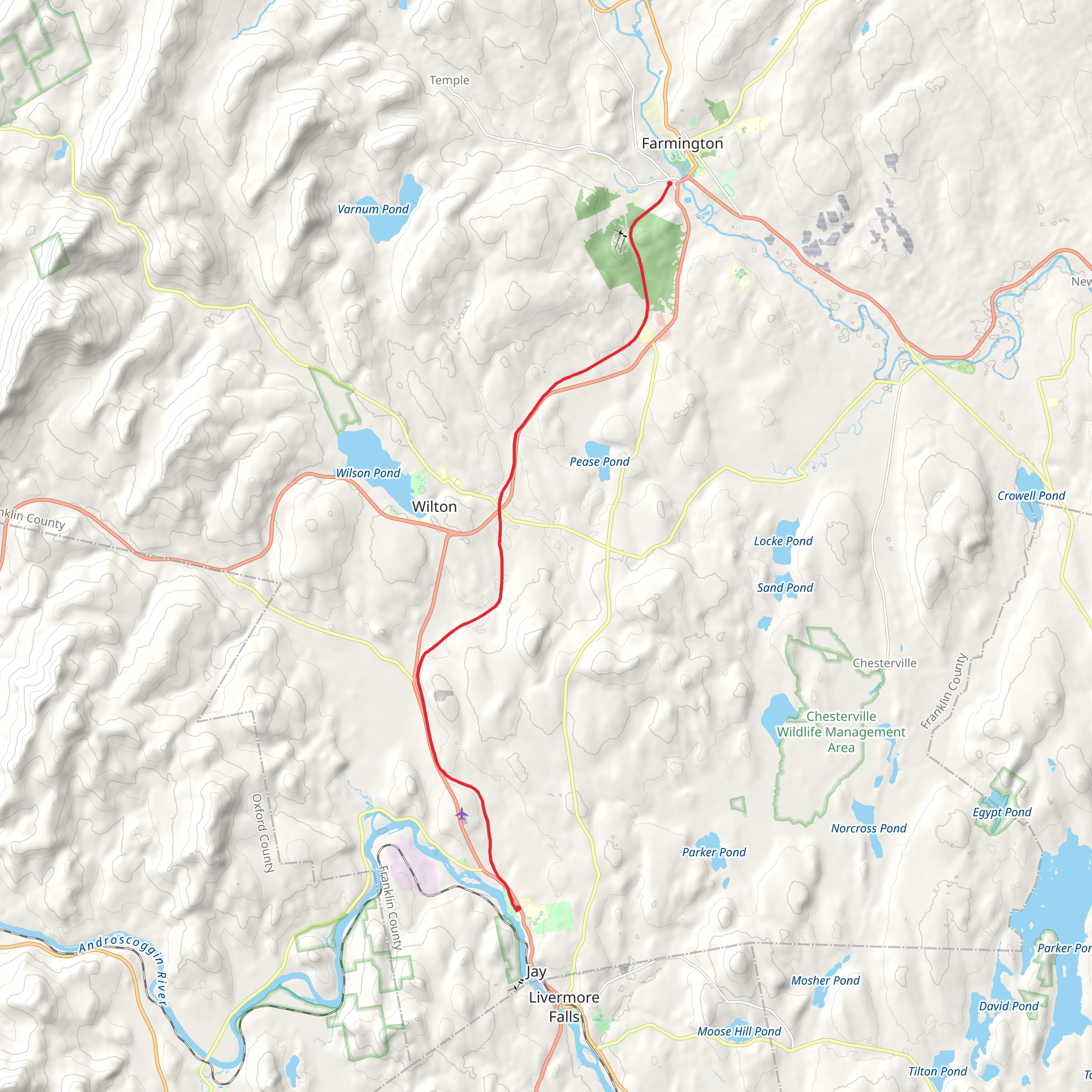 Whistle Stop Trail mobile static map