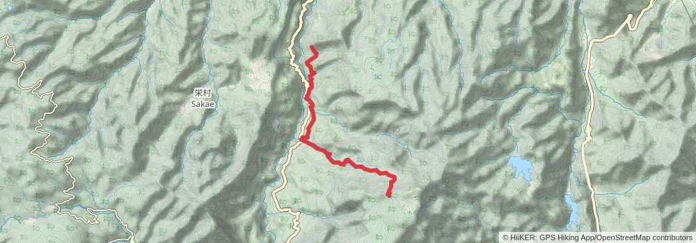 The Shin’etsu Trail stage 7 Map