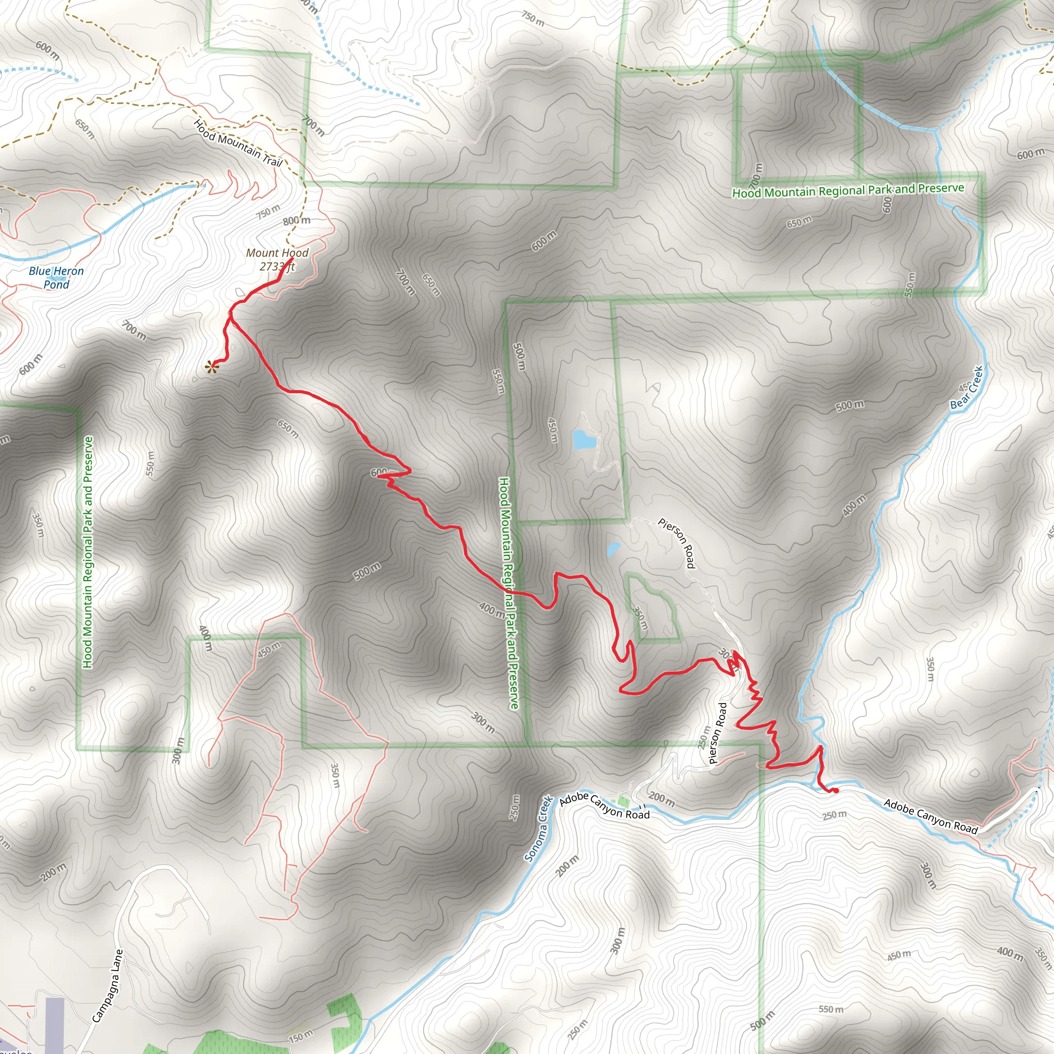 Mount Hood via Goodspeed Trail mobile static map