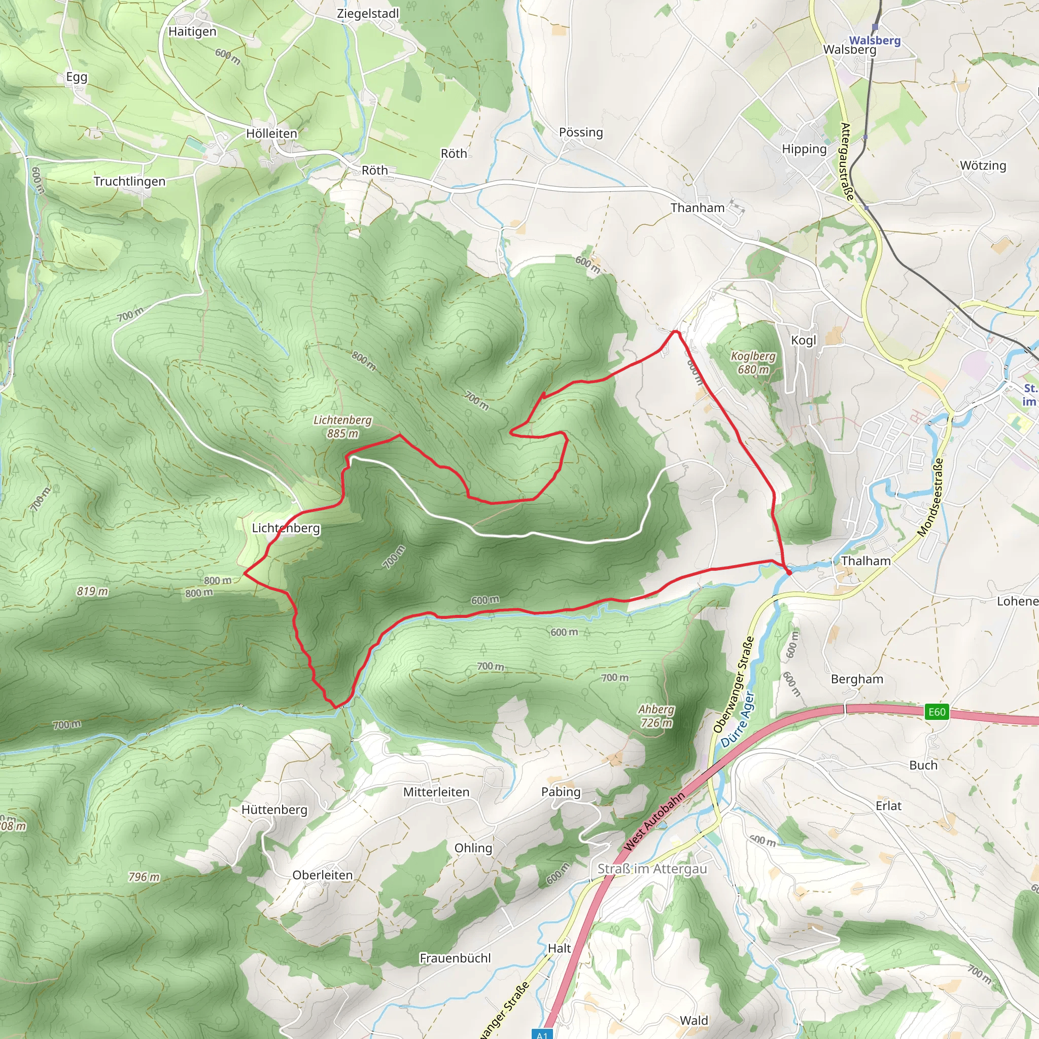 Klauswald Loop 1b mobile static map