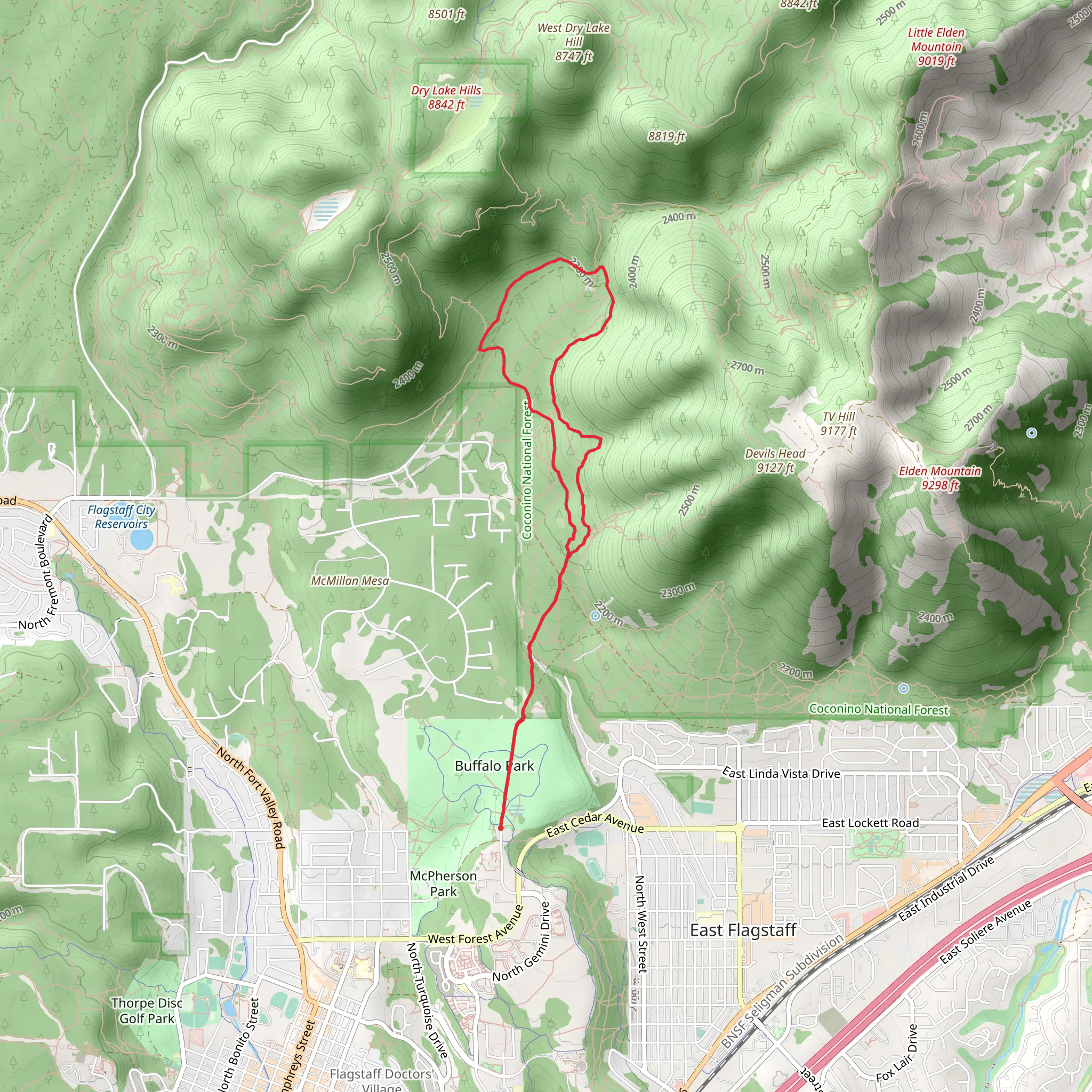 Old Duck and Oldham Alternate Trail mobile static map