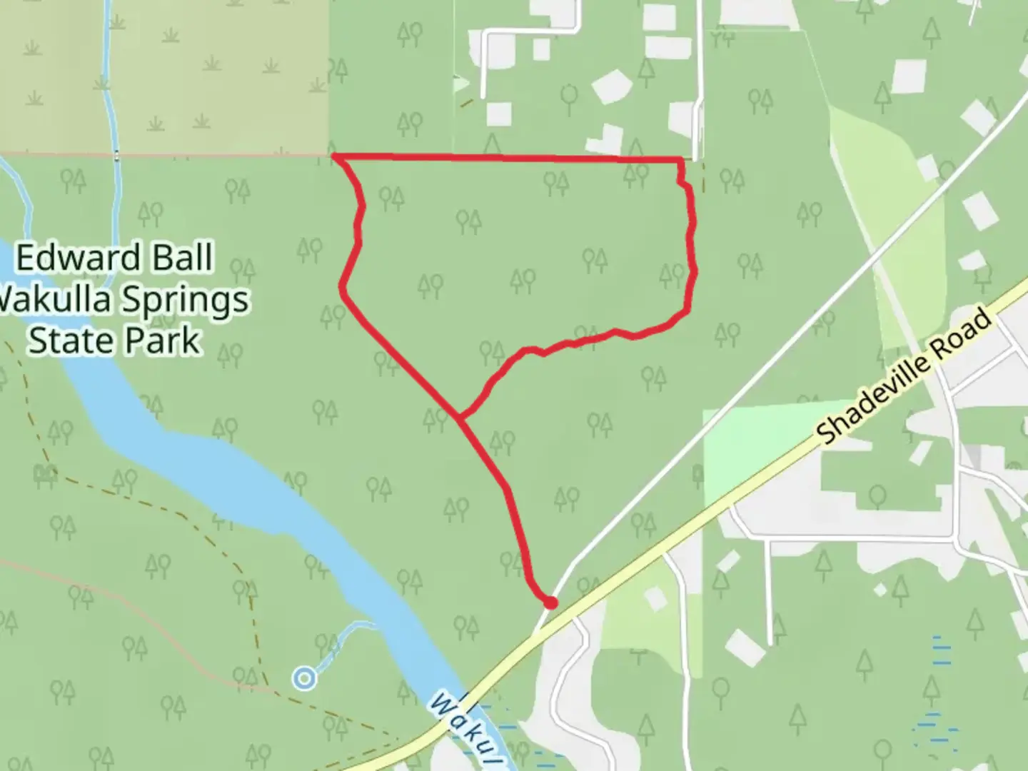 An image depicting the trail Rock Road Loop Trail and its surrounding area.