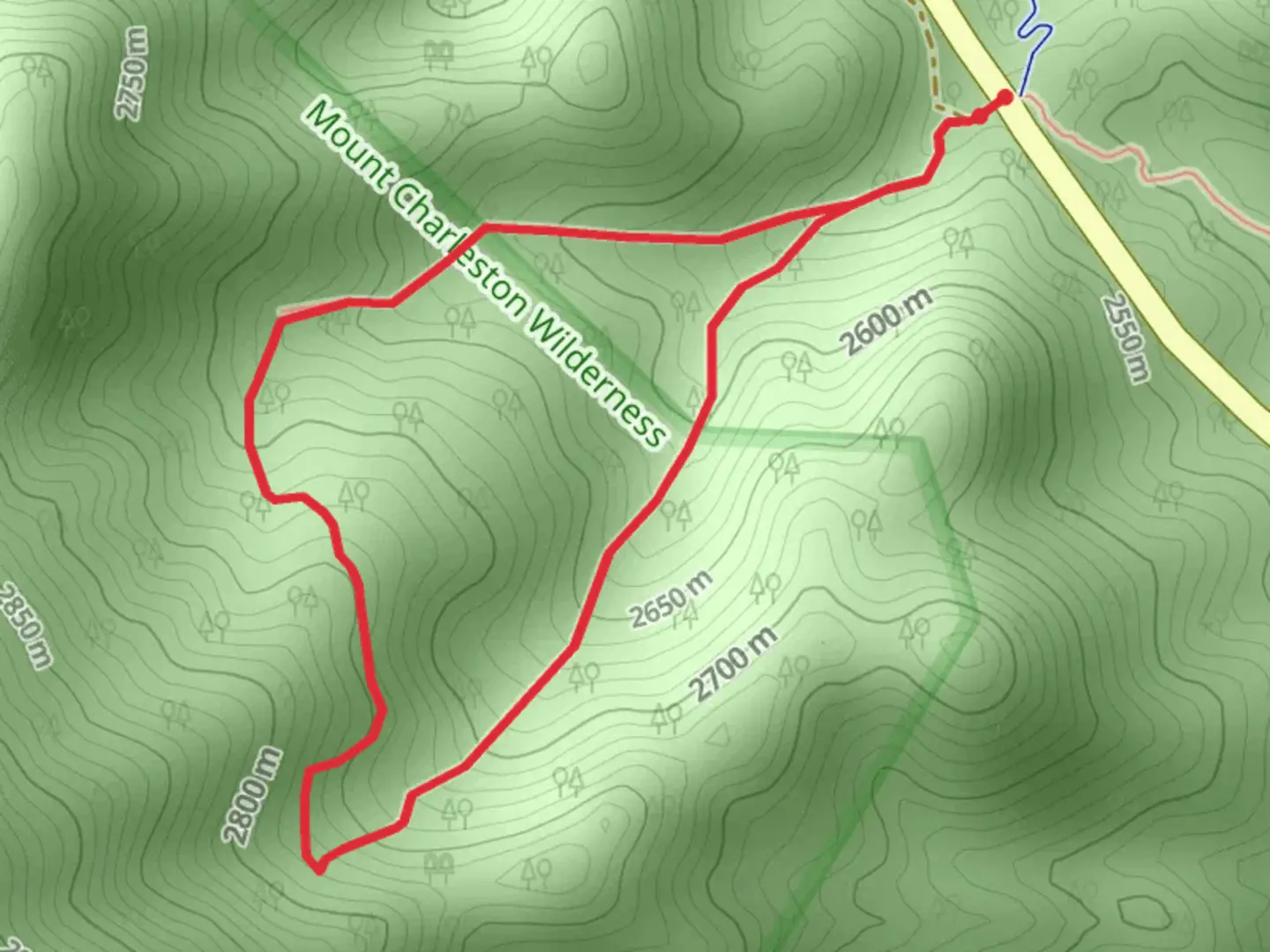 An image depicting the trail Seven Mile Canyon Loop and its surrounding area.