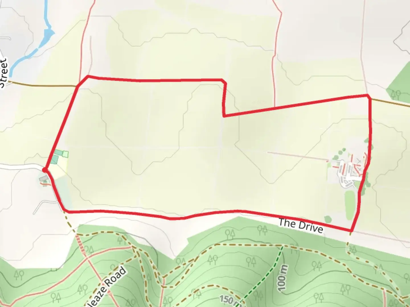 An image depicting the trail Lavington Estate Loop and its surrounding area.