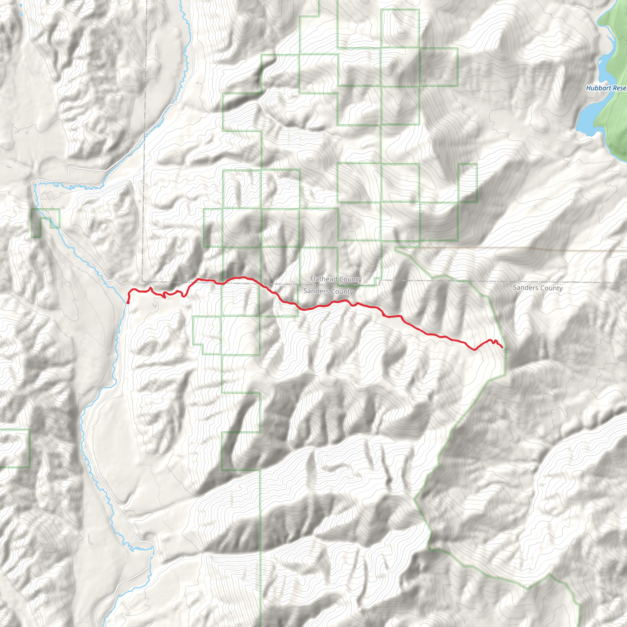 Big Rock Creek Trail mobile static map