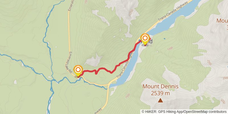 Great Divide Trail stage 34 Map