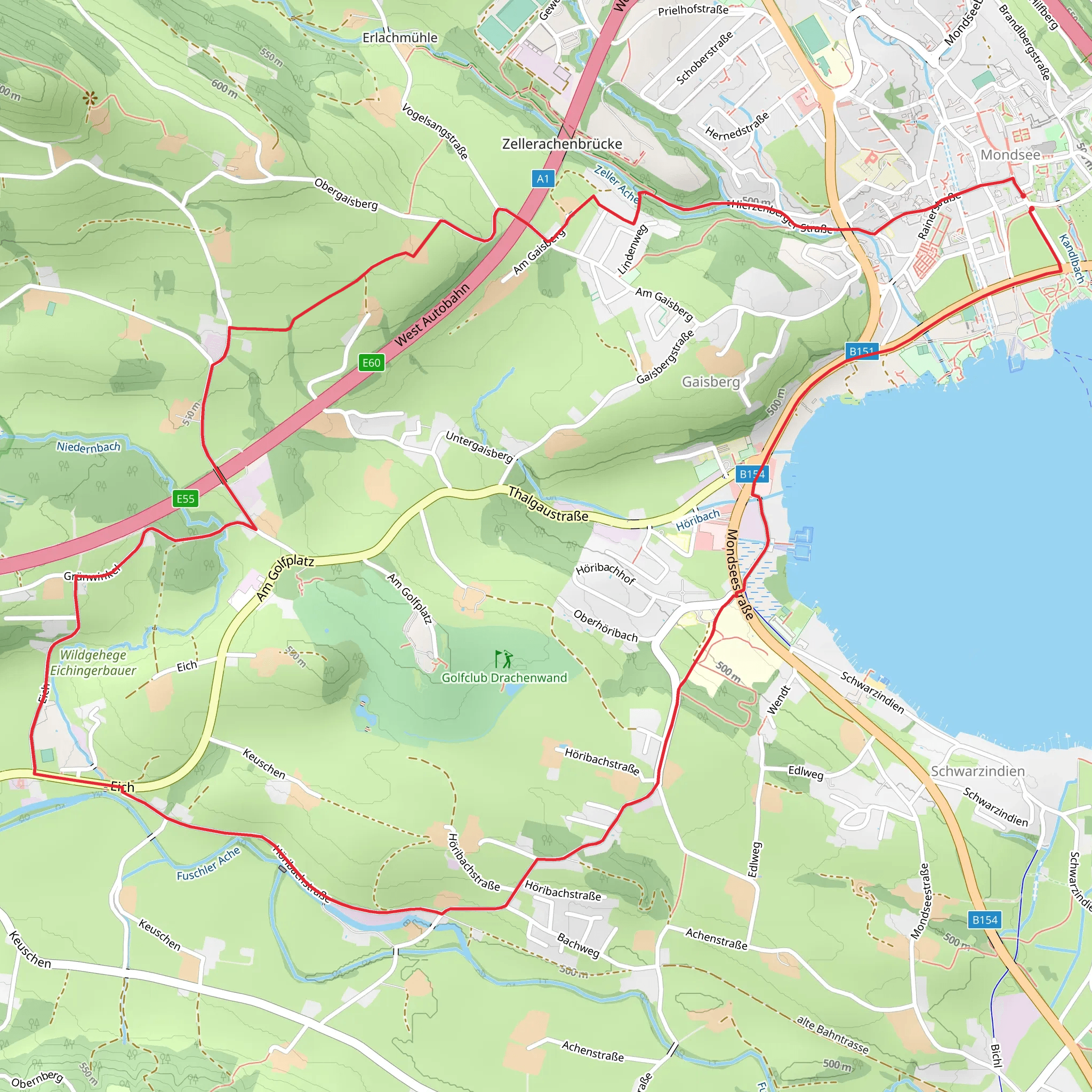Irrsberg, Eichingerbauer and Höribach Loop mobile static map