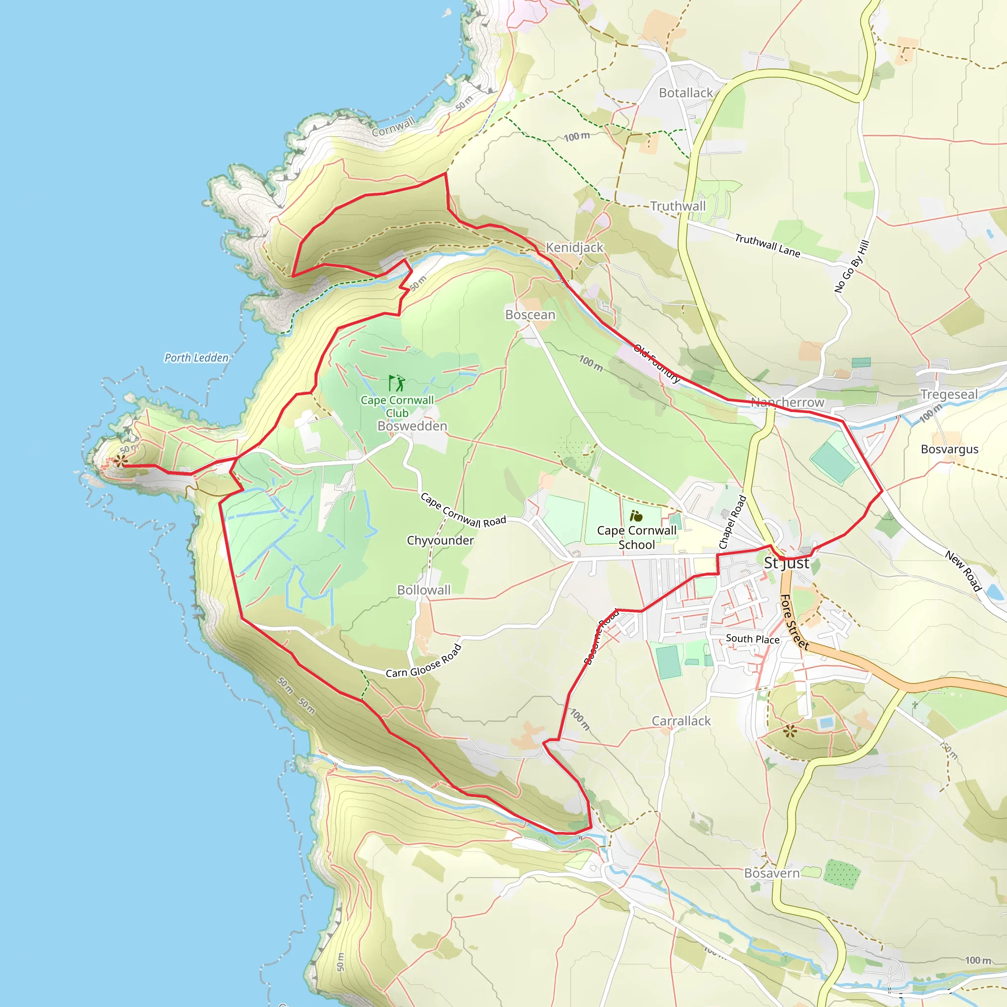 A Twirl of the Cape Walk mobile static map