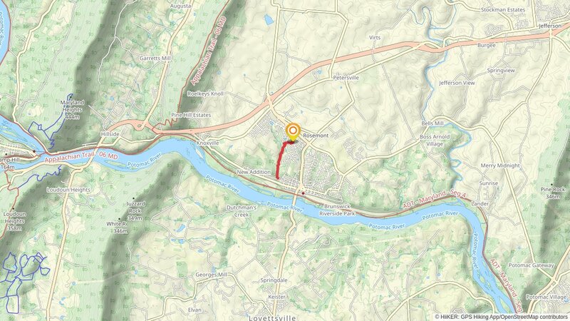 Brunswick Valley Trail Out and Back mobile static map