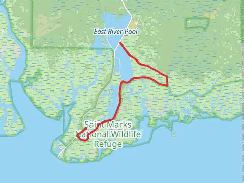 Mounds Pool and Stony Bayou Pool via Floroda Trail