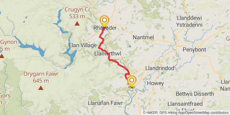 Wye Valley Walk stage 10 Map
