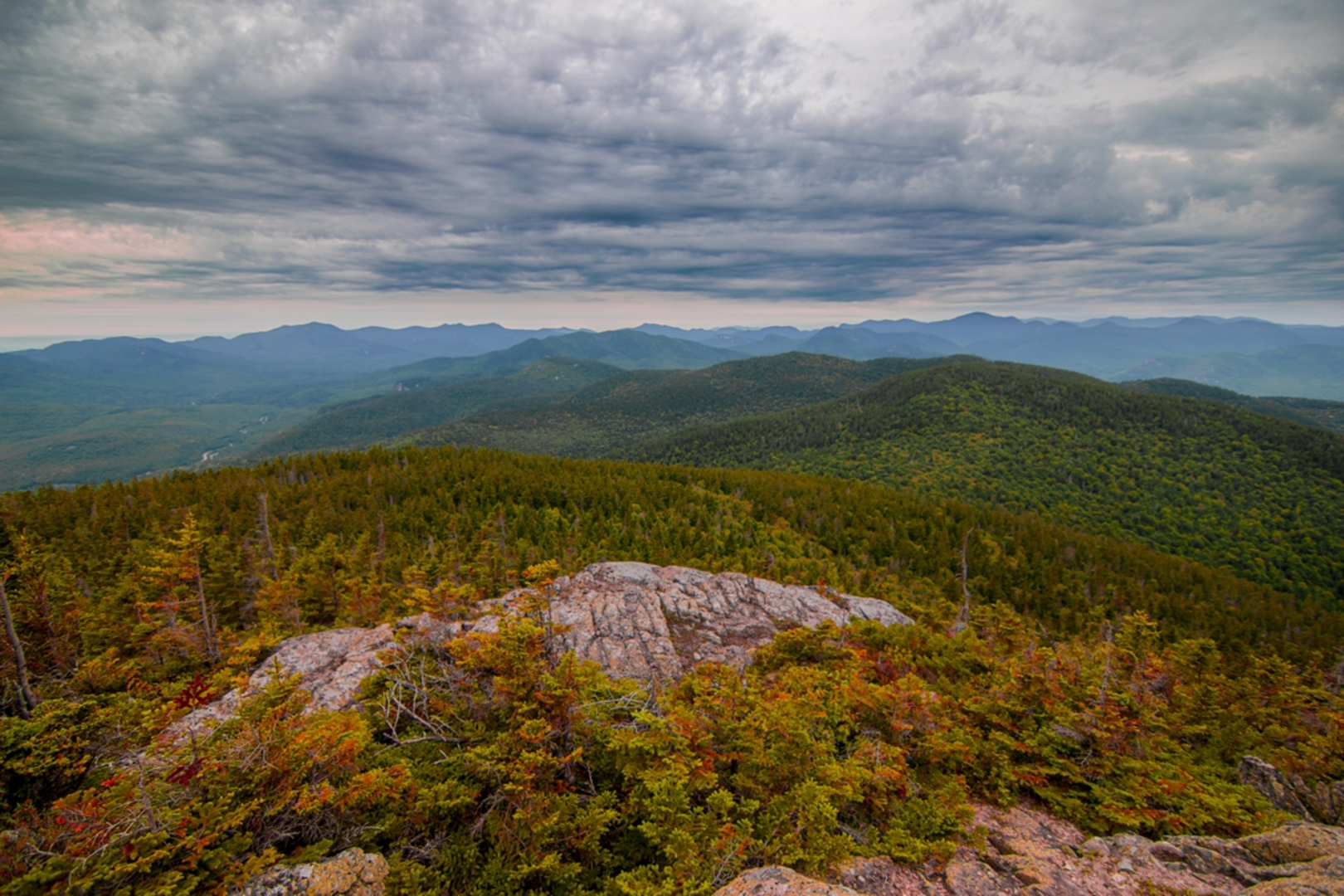 An image depicting the trail Big Attitash Mountain and Moat Mountain Trail and its surrounding area.